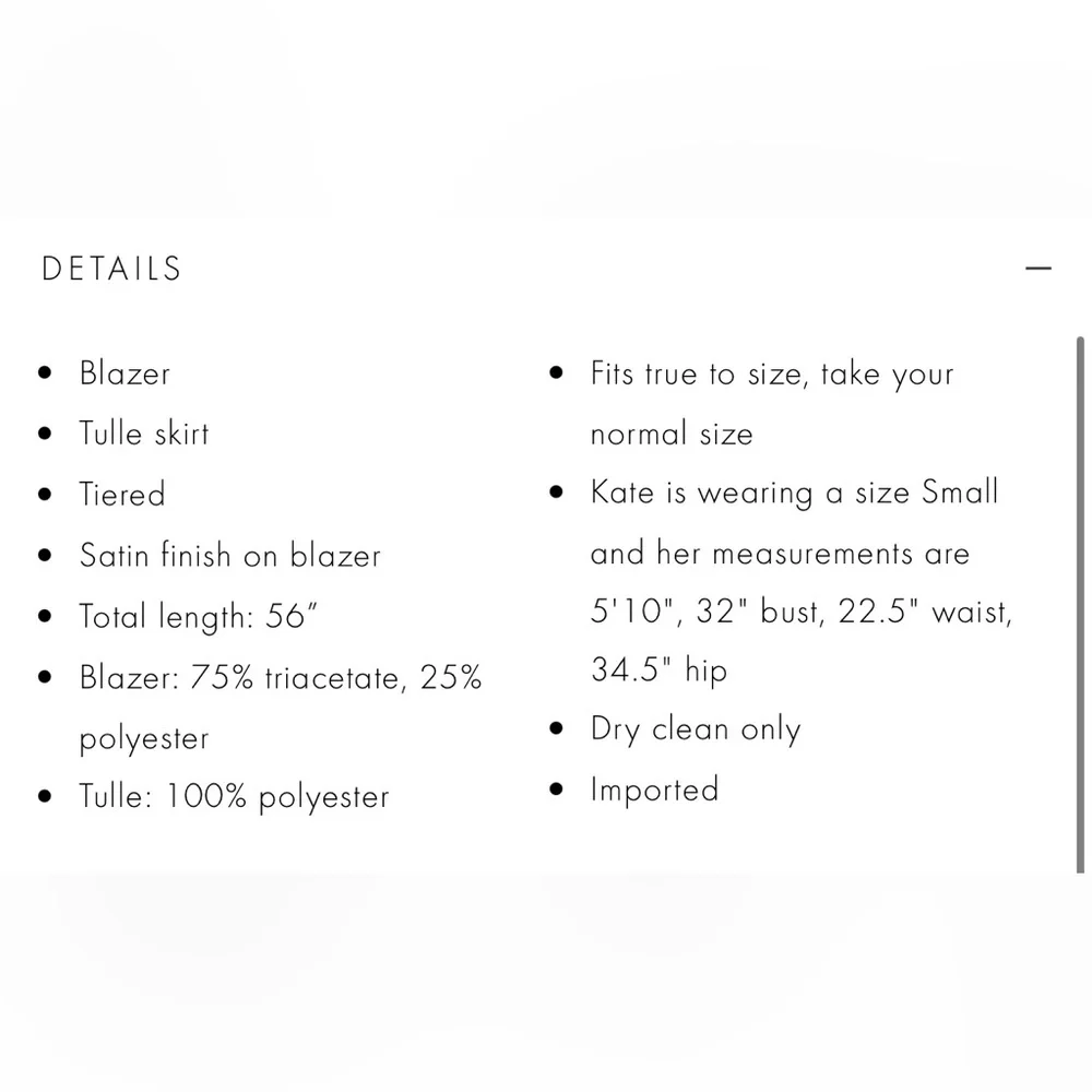 Alice and Olivia “Everly Tulle Maxi Blazer” - Picture 12 of 12